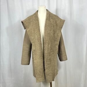 Barefoot Dreams - CozyChic Shearling Drape Car Coat.
